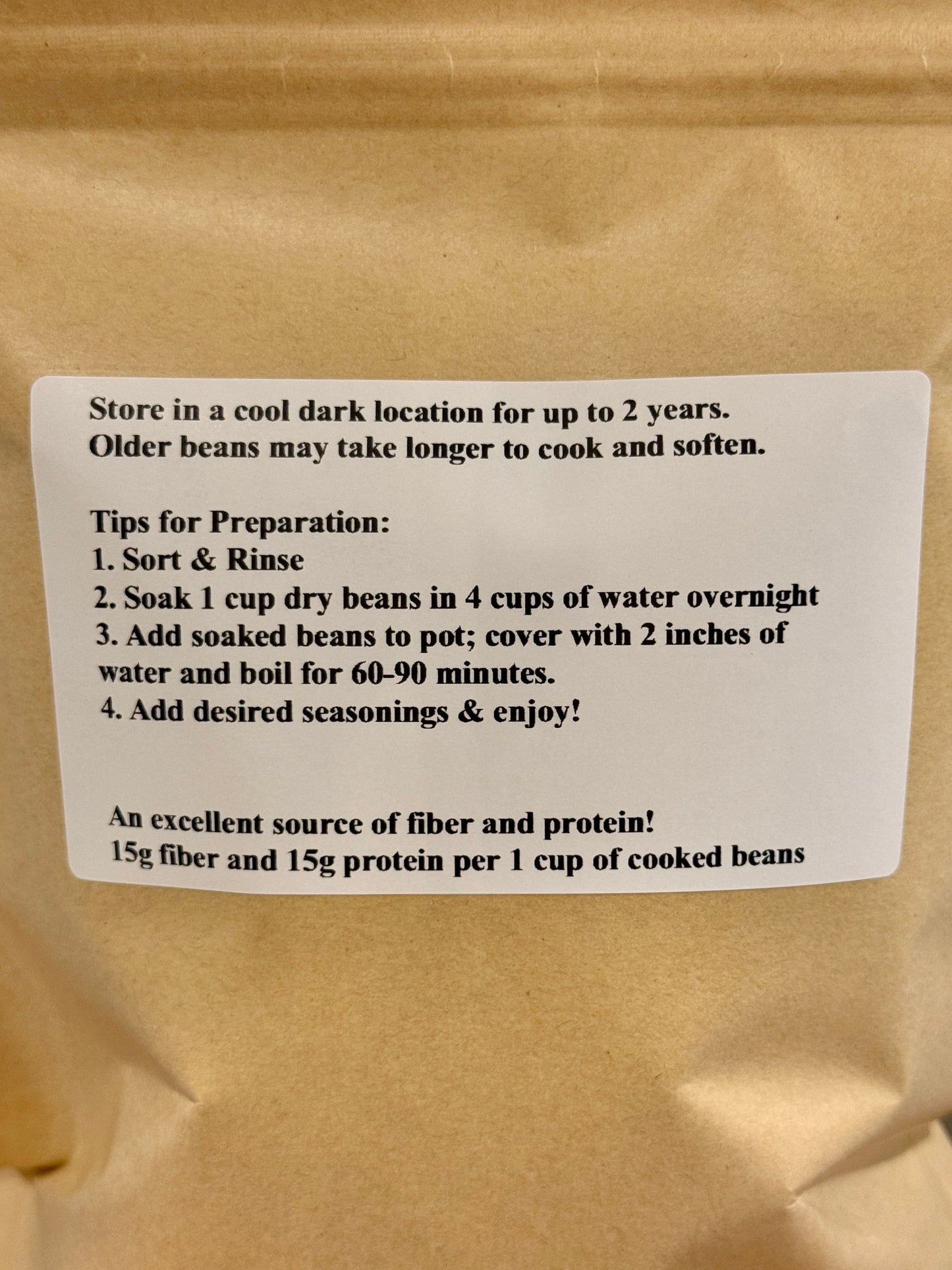 Organic Heirloom Black Turtle Beans (2 lbs.)