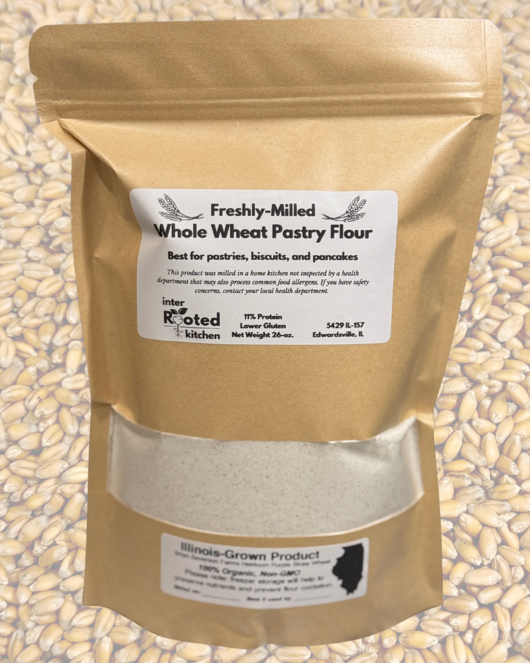 Organic Heirloom Whole Wheat Pastry Flour