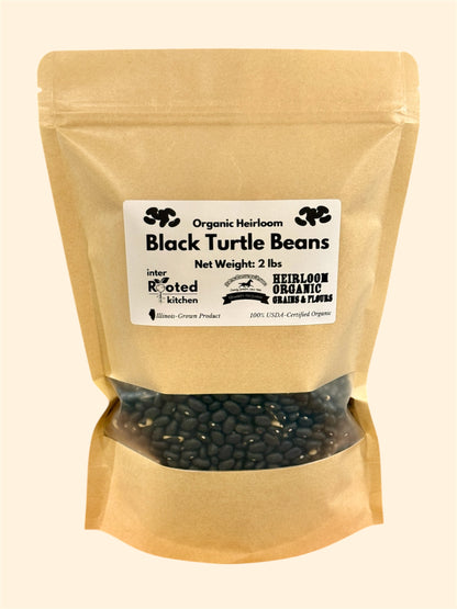 Organic Heirloom Black Turtle Beans (2 lbs.)