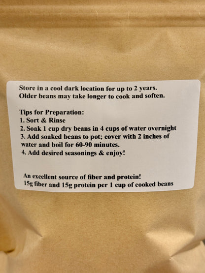 Organic Heirloom Black Turtle Beans (2 lbs.)